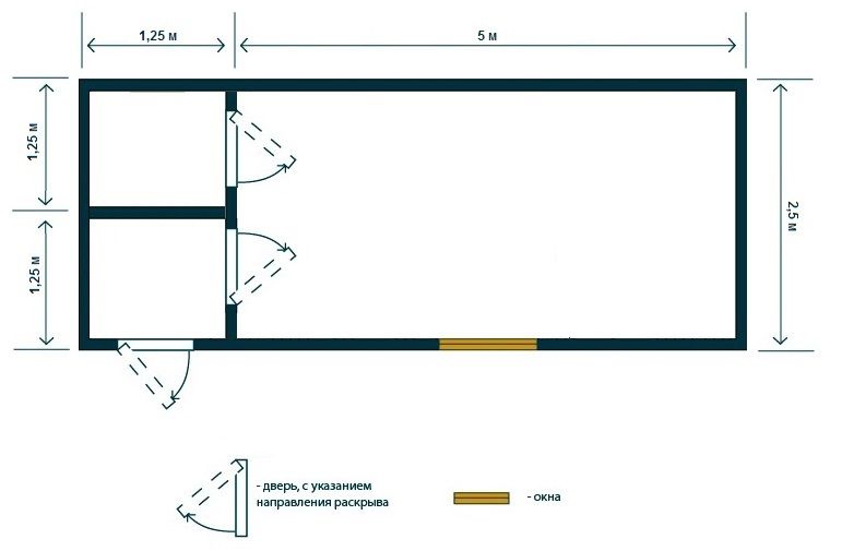 Планировка Дачный дом из сип панелей 2.5х6.25 первый и второй этаж