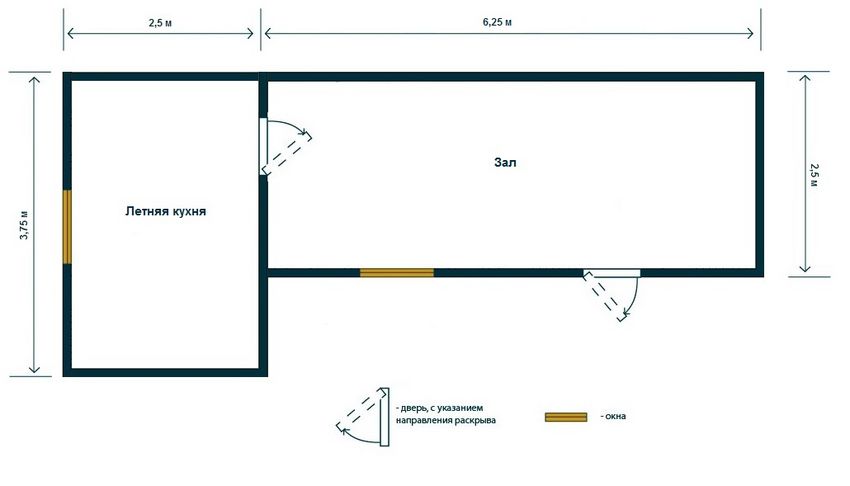 Планировка Дачный дом из SIP панелей 3.75х8.75 первый и второй этаж